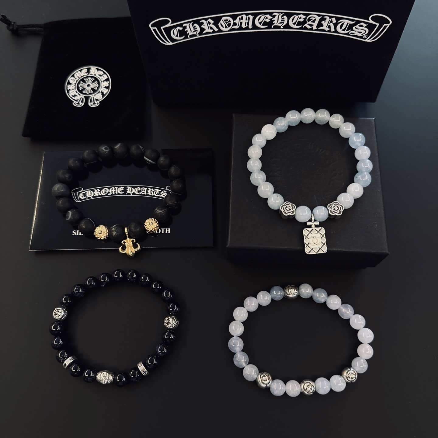 Chrome Hearts Beaded Bracelets Set Chrome Hearts Beaded Bracelets Set